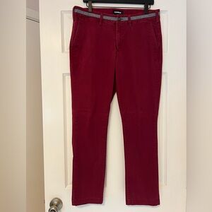 Express Men’s Skinny Red Chino Pants